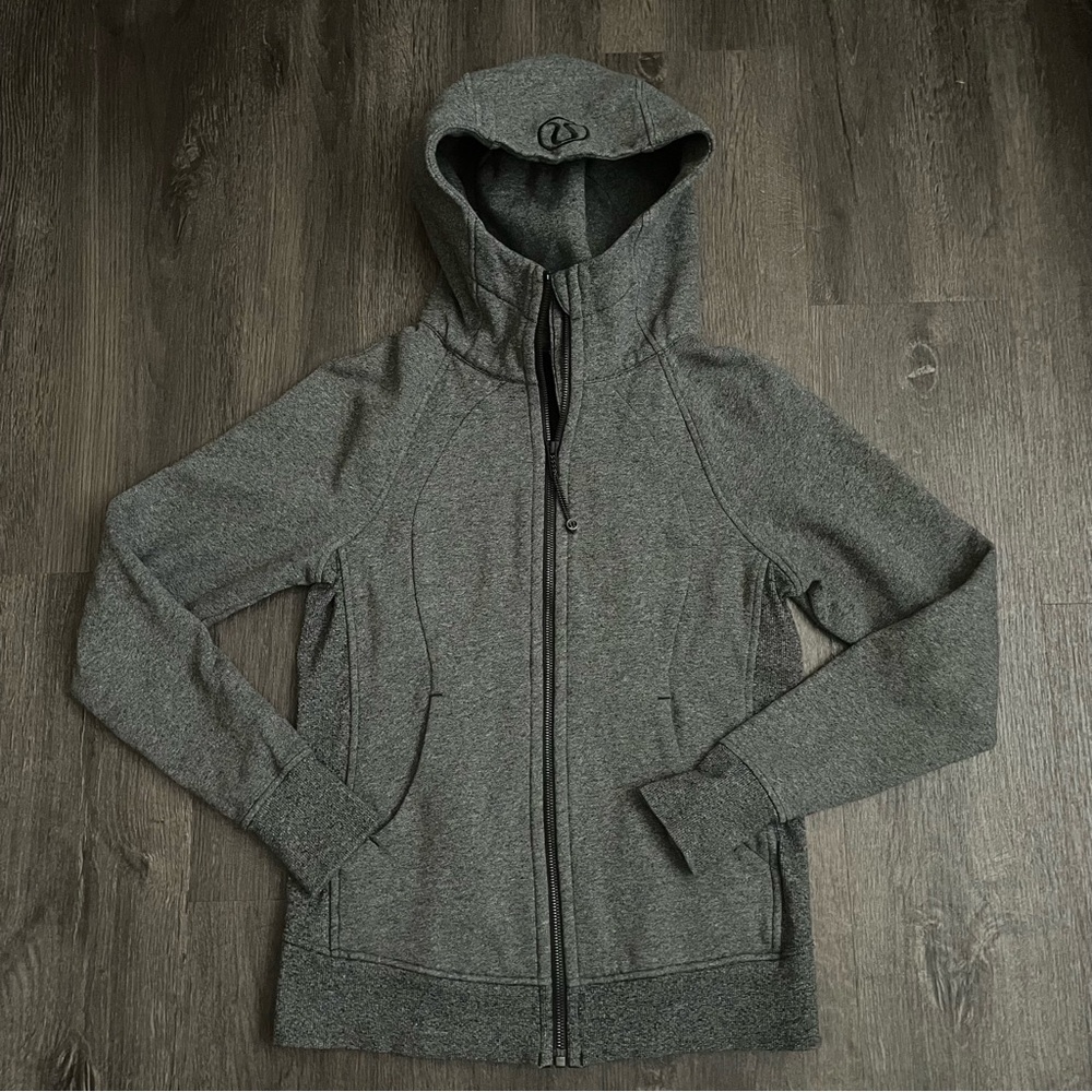EUC Lululemon Grey Charcoal Zip-Up Hoodie (6)